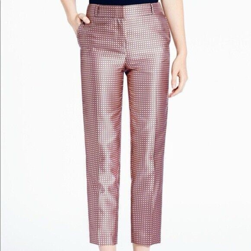 Kate Spade cropped Women's Pink Patterned Pants size 2